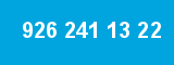 926 241 13 22 926 241 13 22